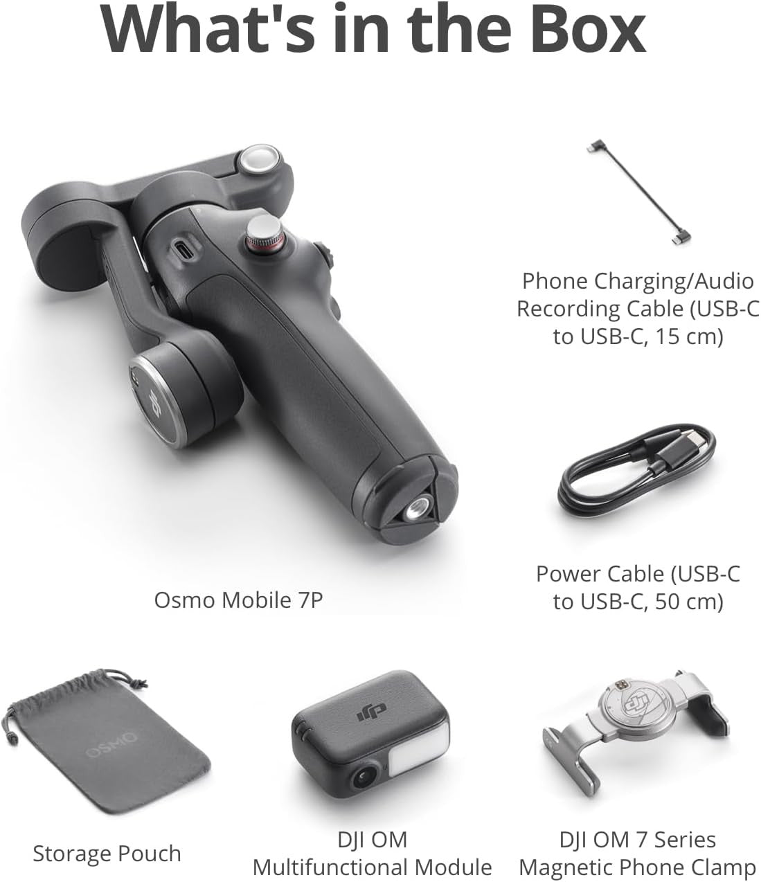 DJI Osmo Mobile 8 Gimbal Stabilizer for Phone, AI Native Tracking with Audio & L