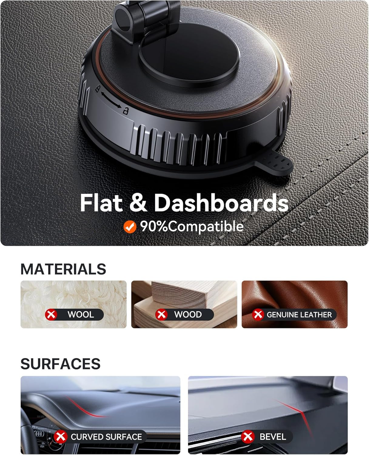 Miracase Magnetic Phone Holder for Secure Hands-Free Driving