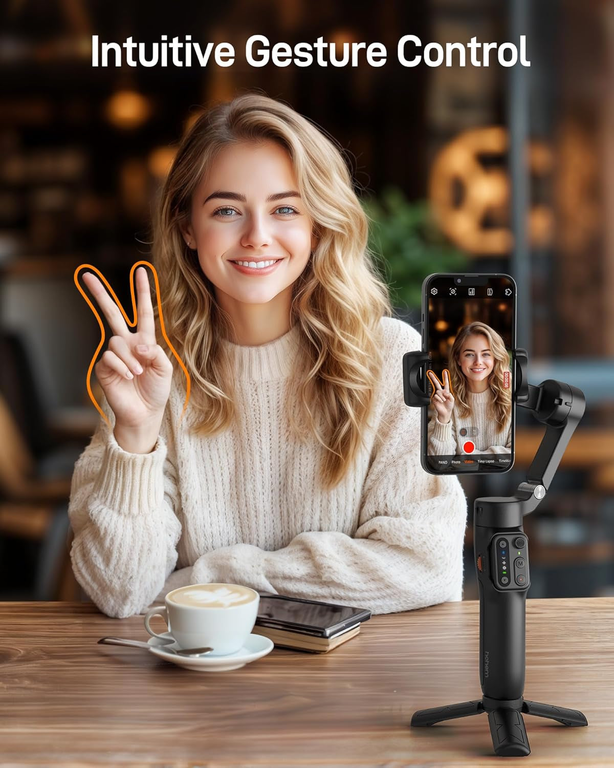 Hohem Isteady X3 SE Gimbal Phone Stabilizer with Detachable Remote Control - Foldable 3-Axis - Ideal for Travel Vlogging