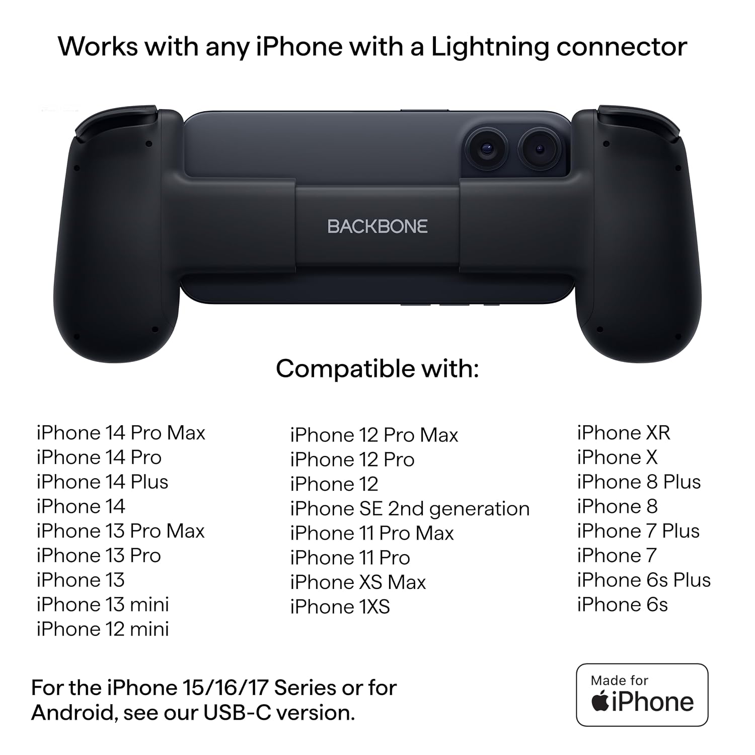 Backbone One Gaming Controller for iPhone | Lightning Port