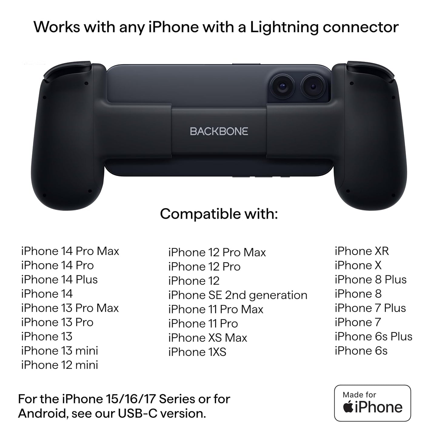 Backbone One Gaming Controller for iPhone | Lightning Port