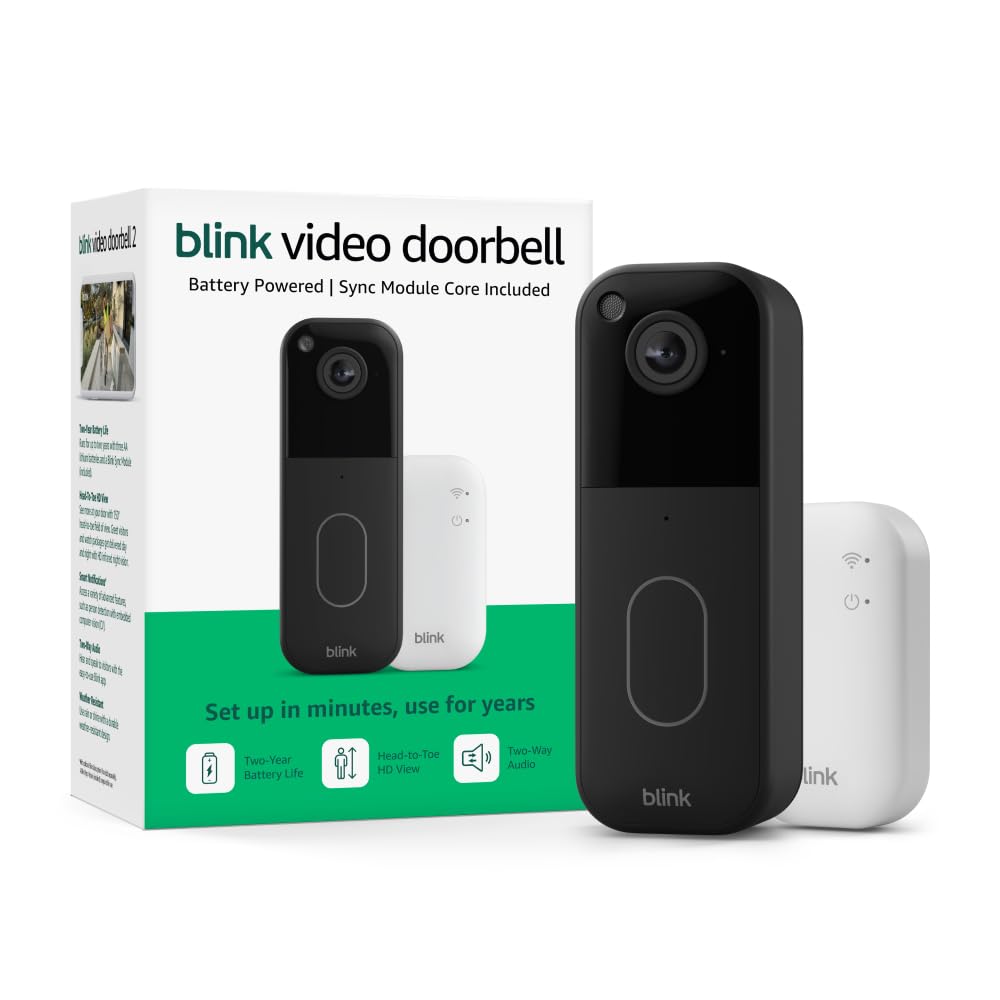 Blink Video Doorbell Wireless HD Smart Home Security Camera