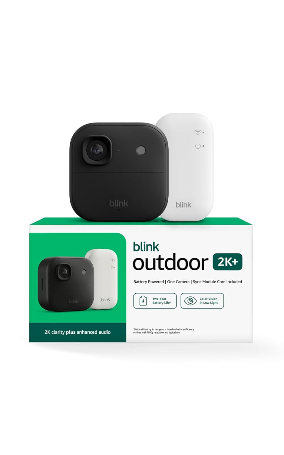 Blink Mini Outdoor 2K Security Camera for Smart Home Protection