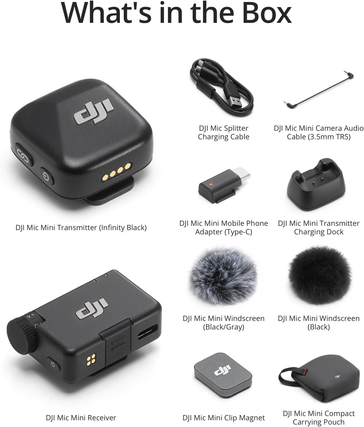 DJI Mic Mini Wireless Lavalier Microphone for Clear Audio