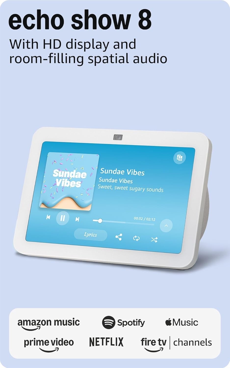 Echo Show 8 Smart Display with Alexa for Home | 3rd Gen