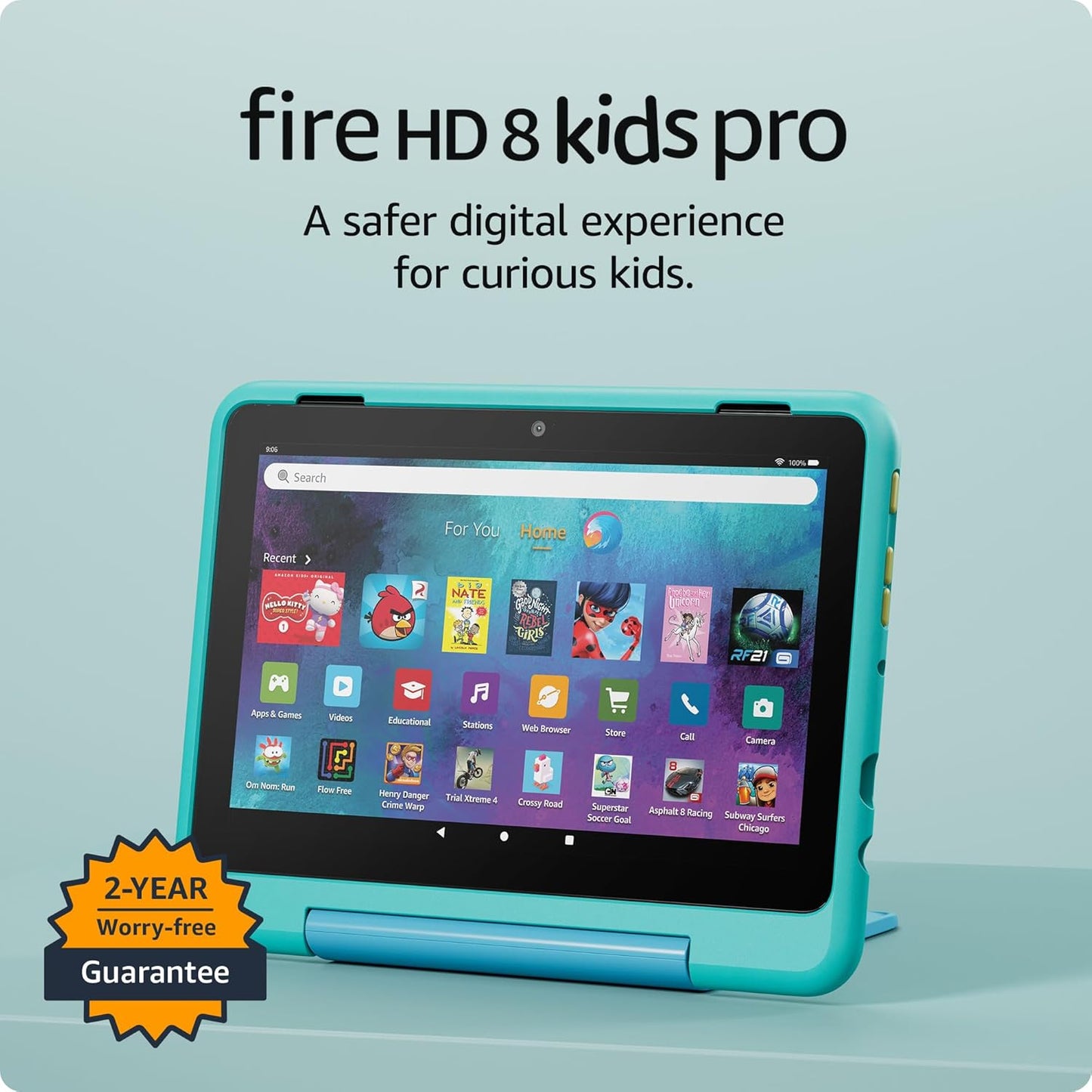 Fire HD 8 Pro Kids Tablet – Durable Learning & Entertainment Device