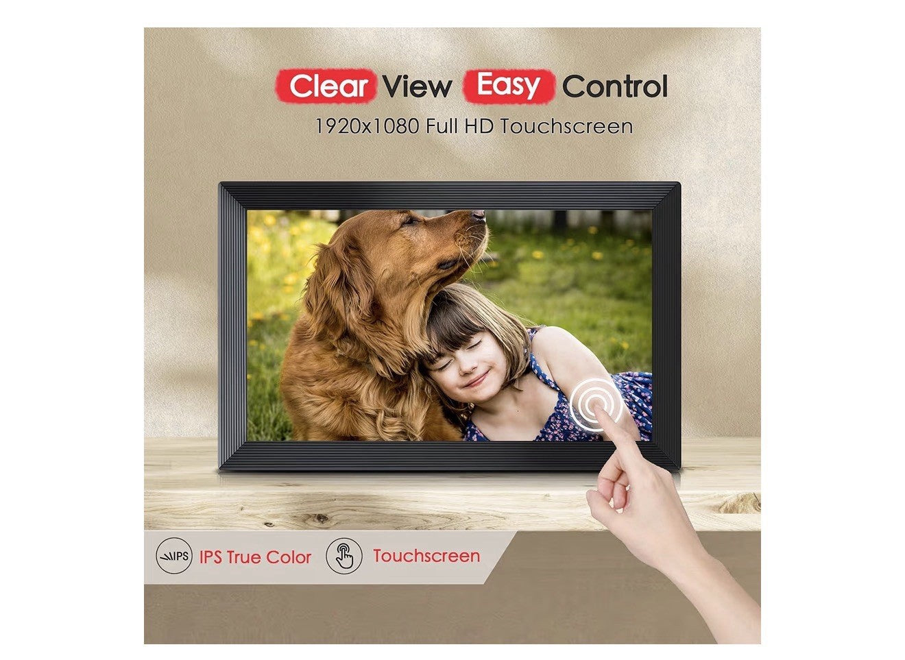 Frameo 15.6 Inch Large Digital Photo Frame WiFi Display