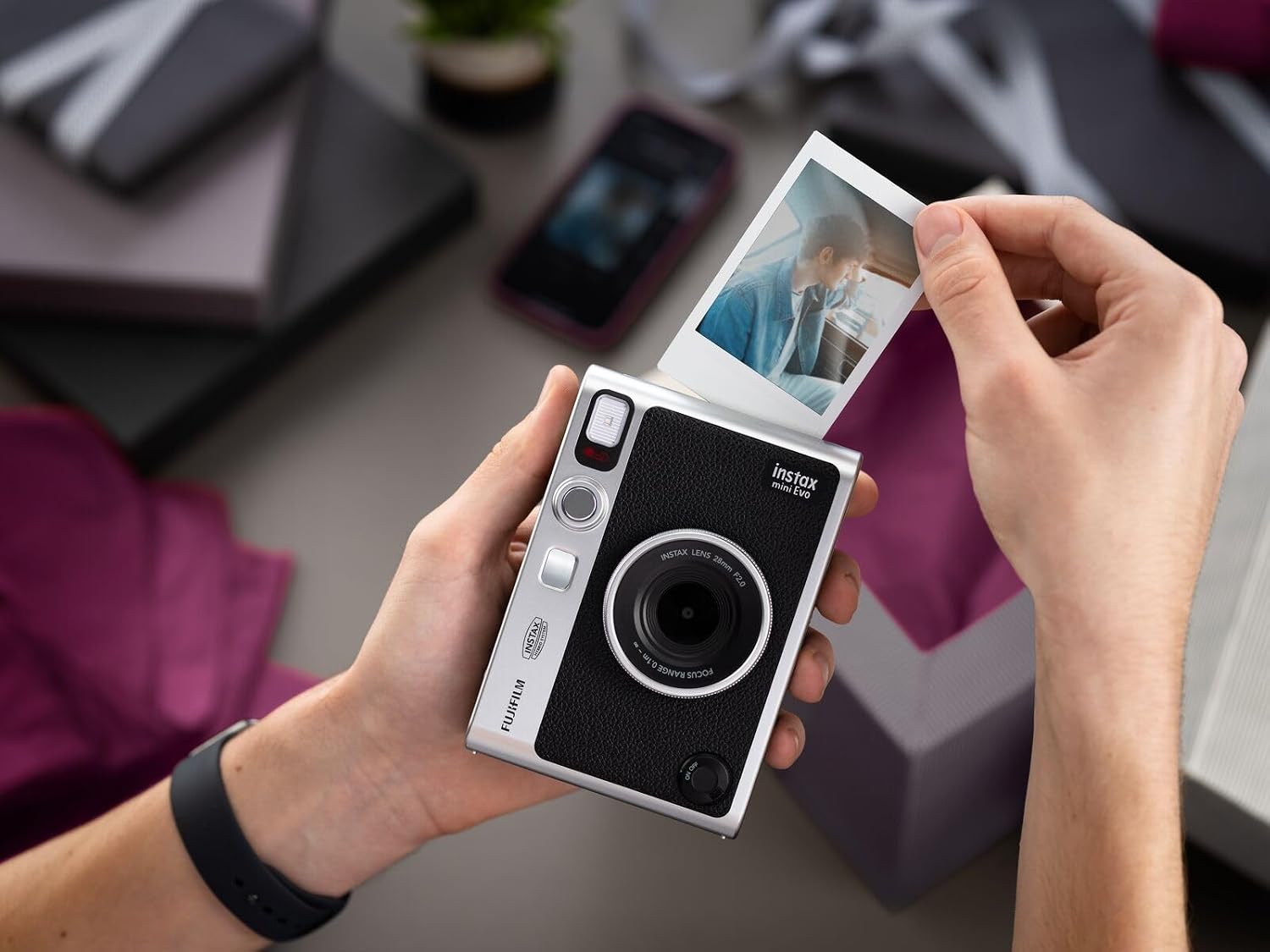 Fujifilm Instax Mini Evo Hybrid Instant Camera