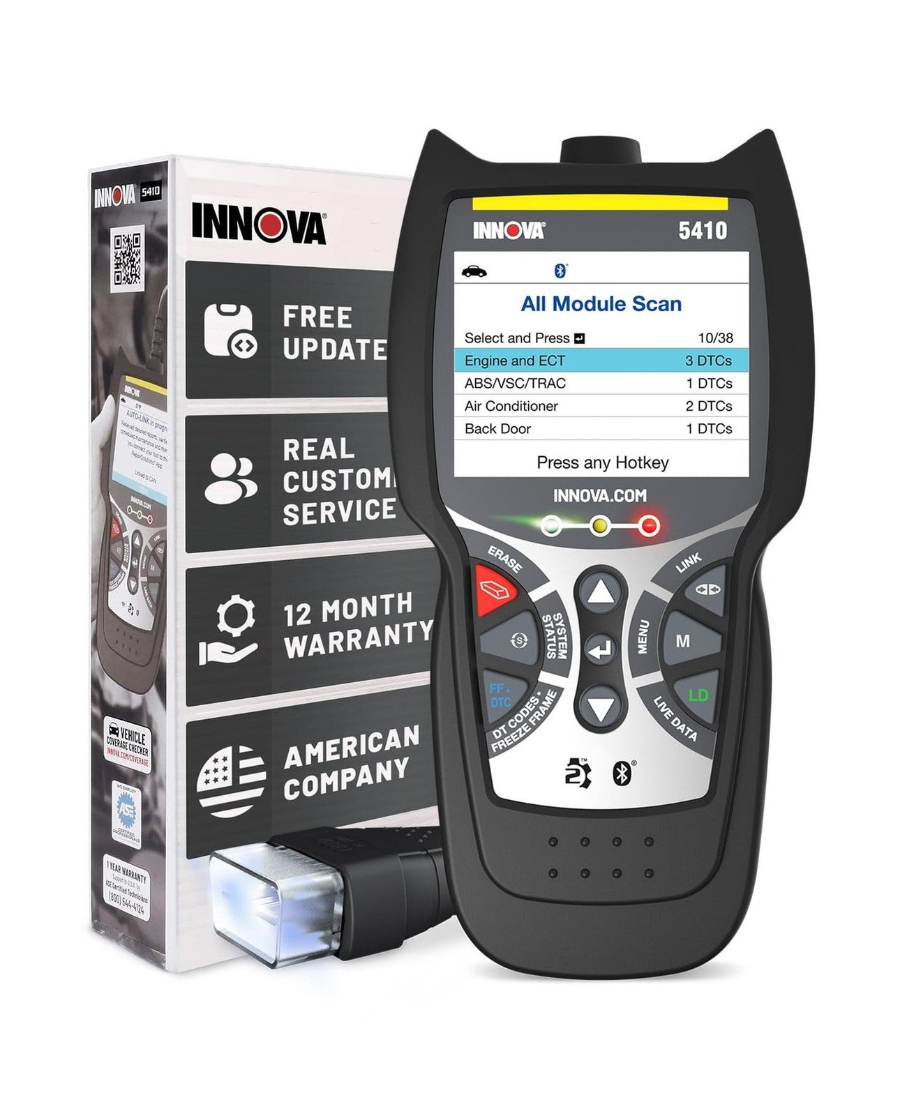 Innova 5410 OBD2 Diagnostic Scanner for Check Engine & ABS Diagnostics
