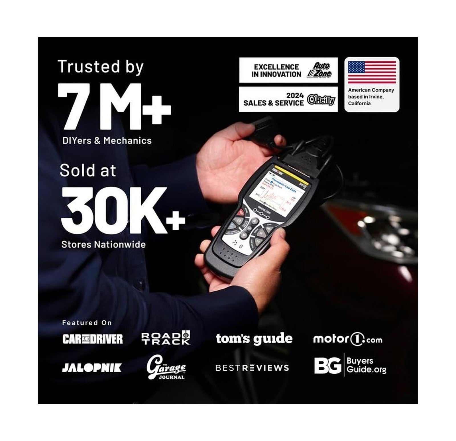 Innova 5410 OBD2 Diagnostic Scanner for Check Engine & ABS Diagnostics
