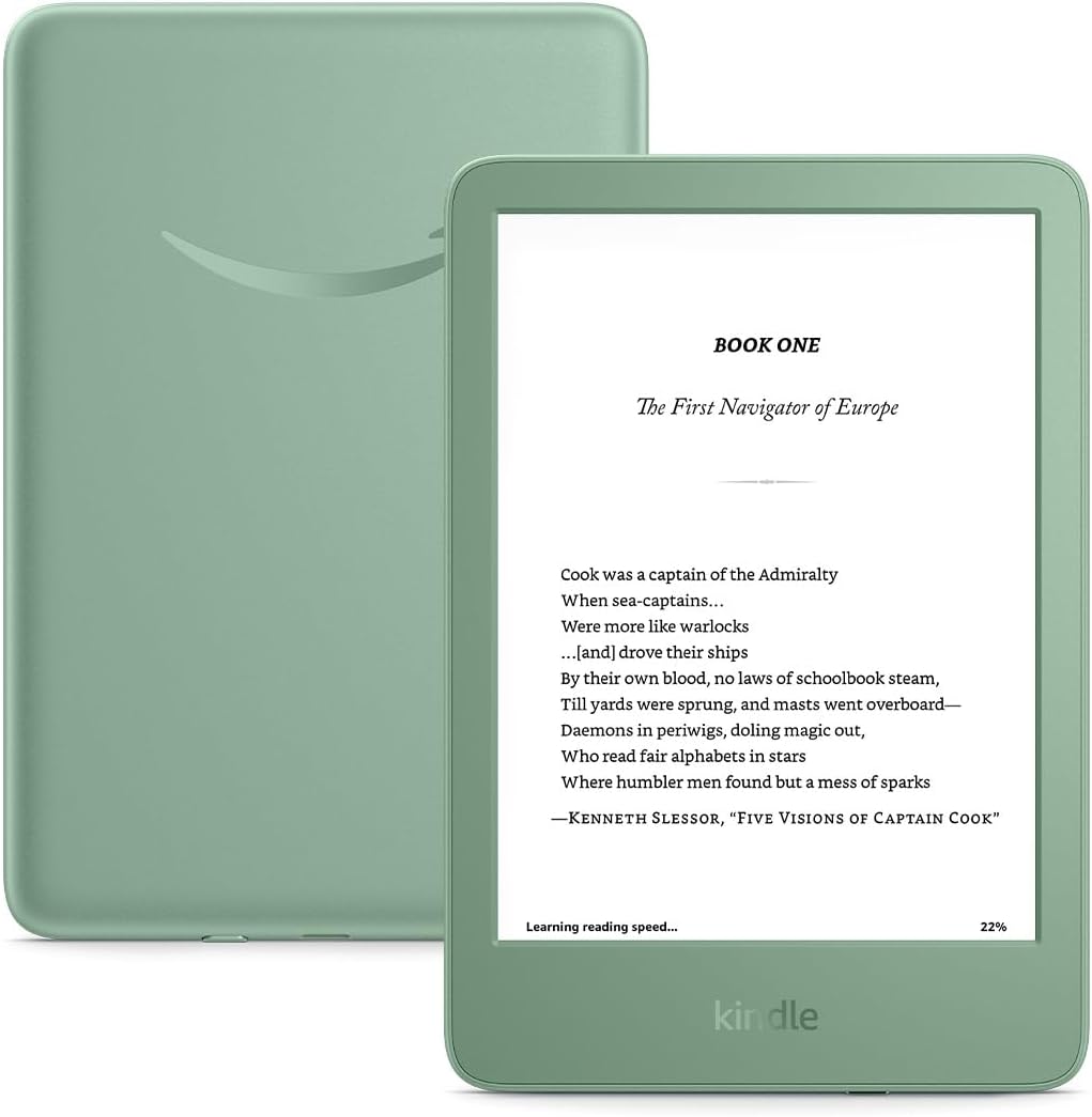 Kindle 16 GB eReader – Lightweight Glare-Free Reading Device