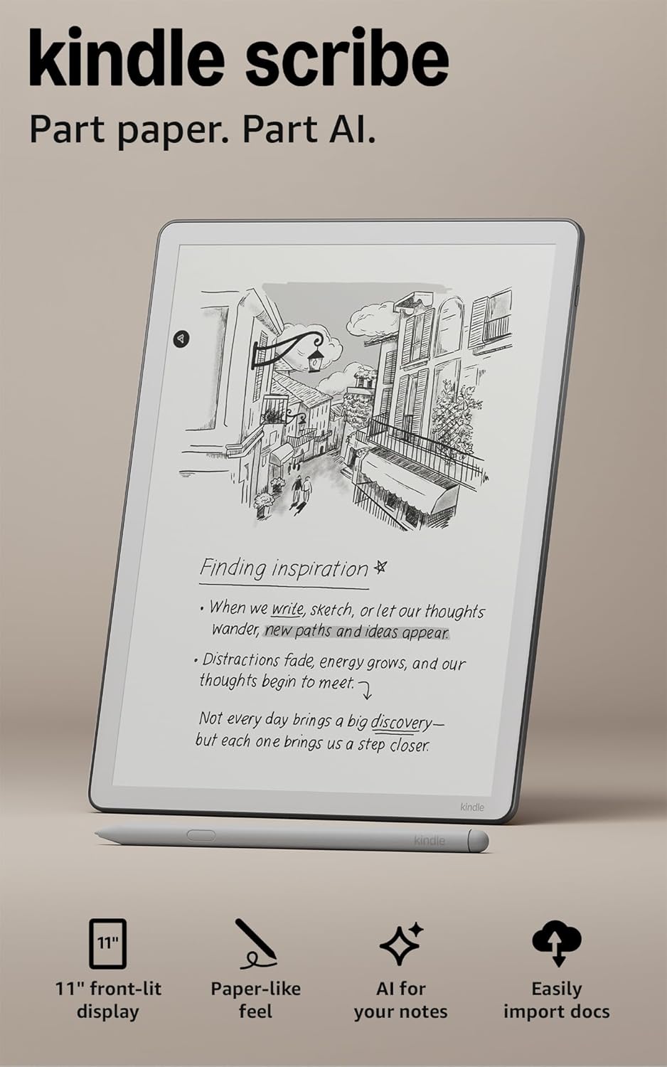 Kindle Scribe Notebook E-Reader with Premium Note-Taking Features
