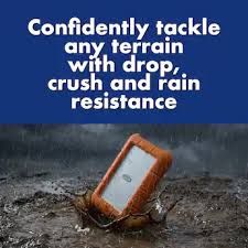 LaCie Rugged 2TB Portable External Drive for Secure High-Speed Storage