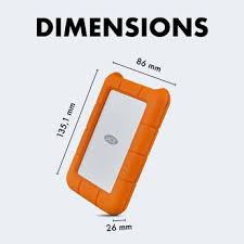 LaCie Rugged 2TB Portable External Drive for Secure High-Speed Storage