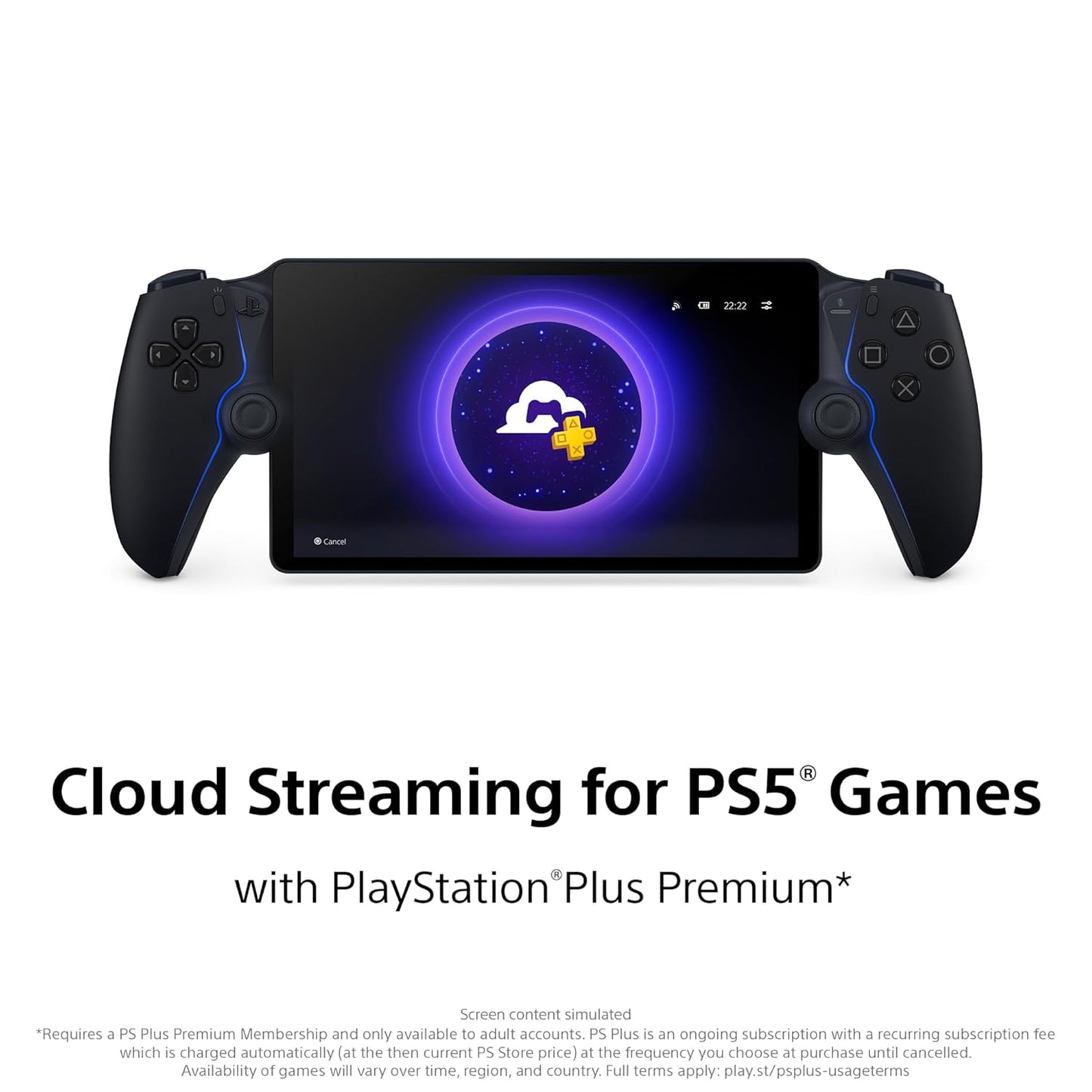 PlayStation Portal Remote Player Midnight Black Console