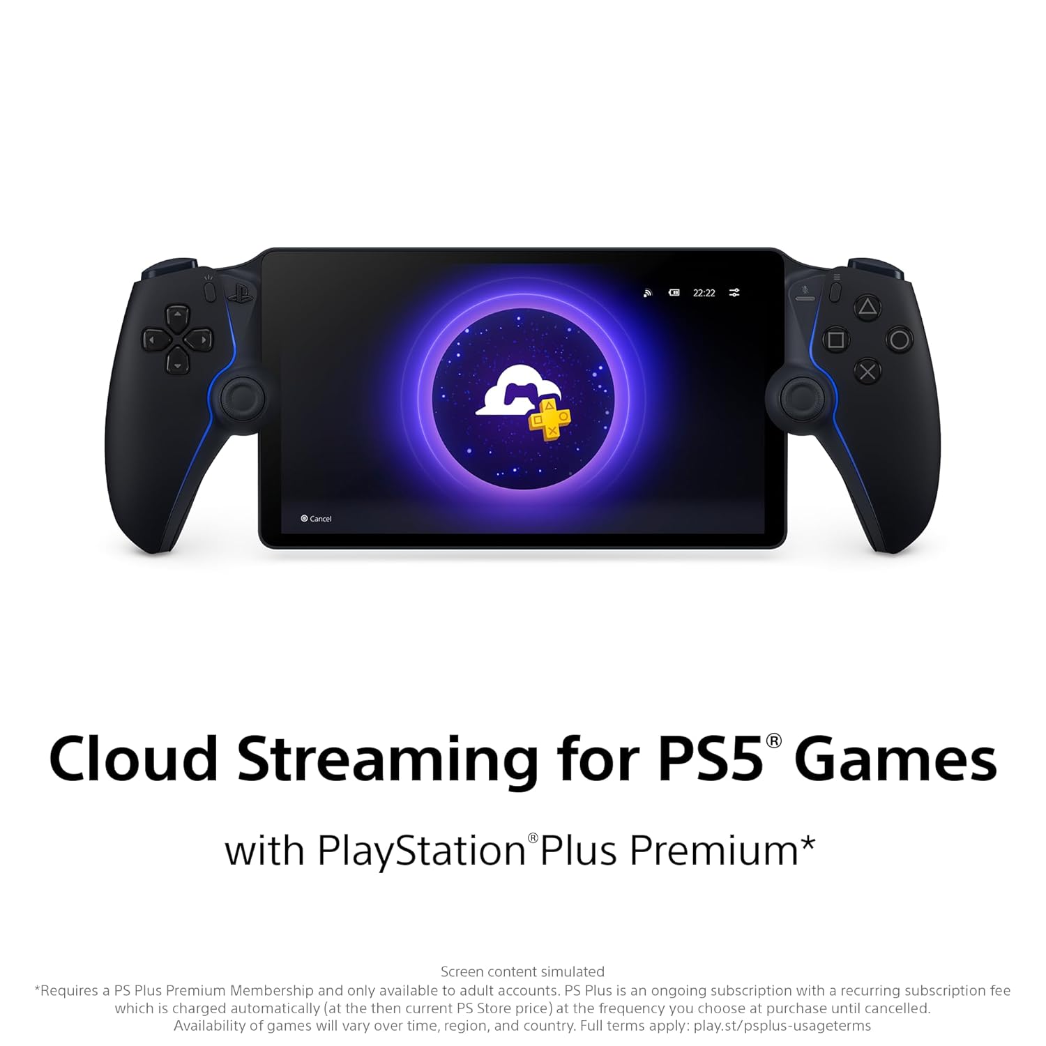 PlayStation Portal Remote Player Midnight Black Console