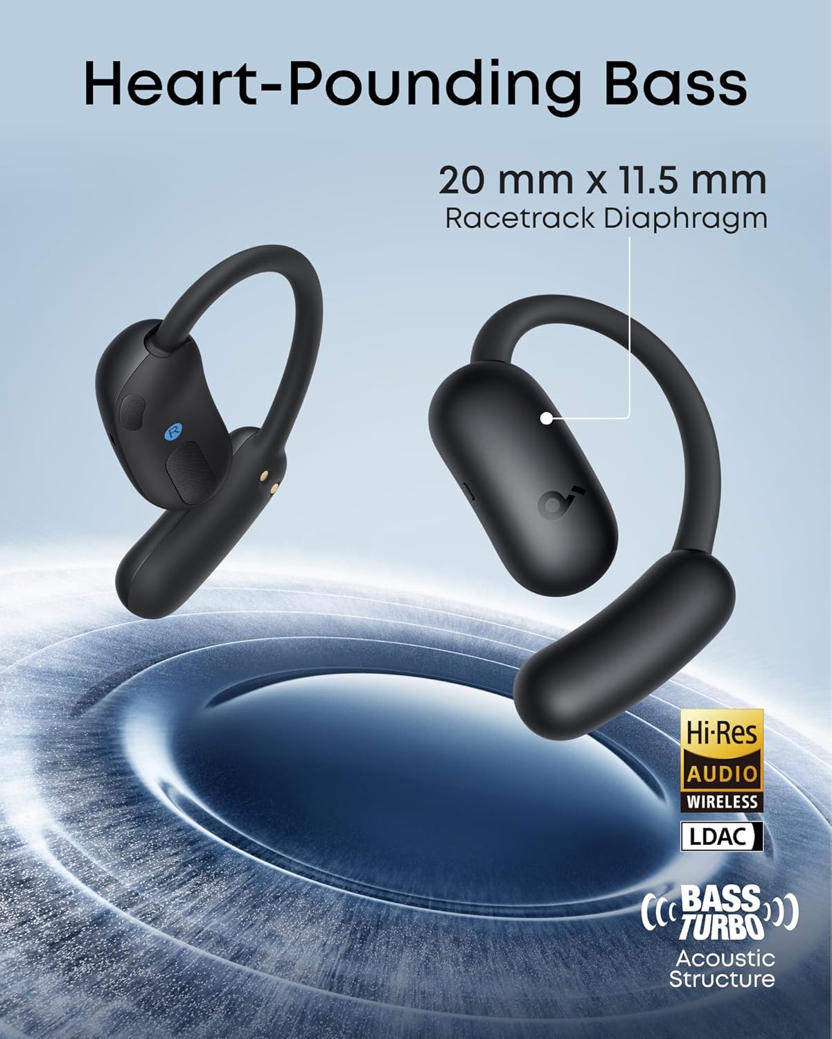 Soundcore AeroFit 2 Translation Earbuds for Travel & Communication