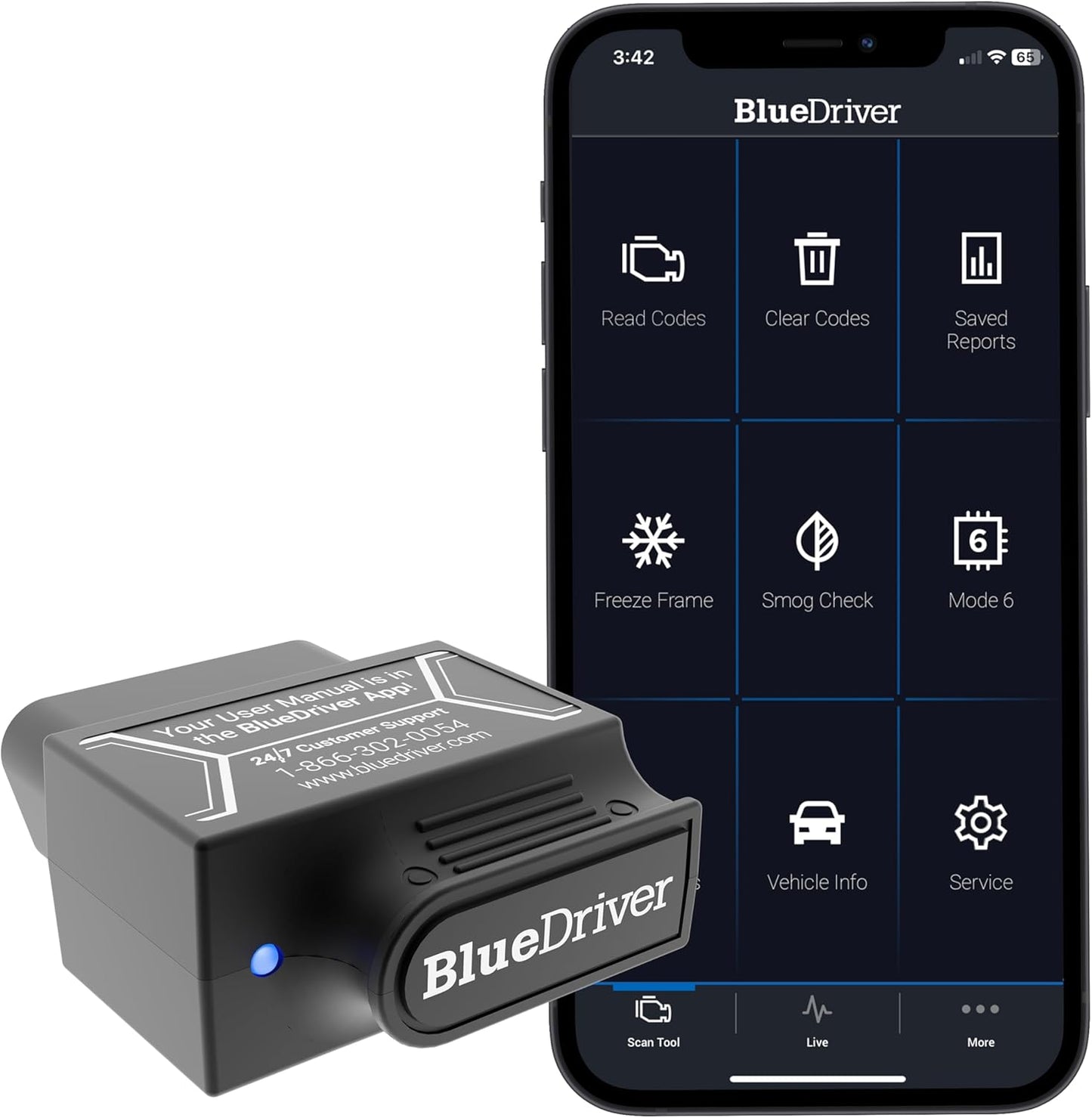BlueDriver Pro OBDII Scan Tool – Advanced Bluetooth Car Diagnostic Scanner