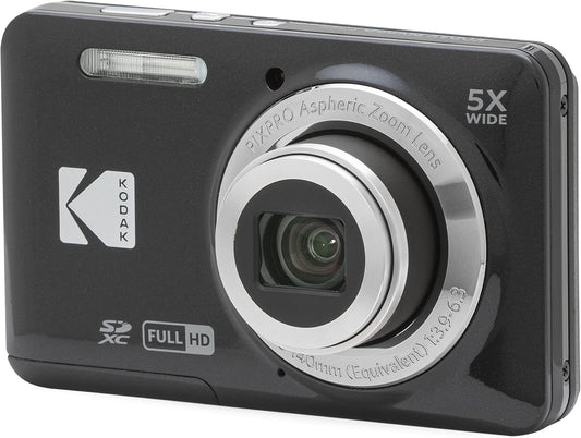 KODAK PIXPRO FZ55-BK 16MP Digital Camera - 5X Optical Zoom - 2.7" LCD Screen