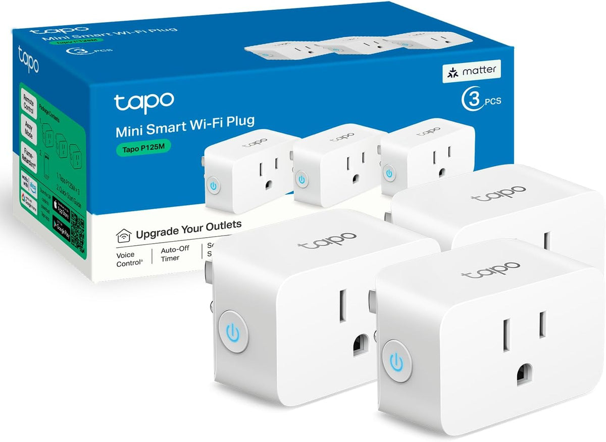 Tapo Mini Smart Plug with App & Voice Control