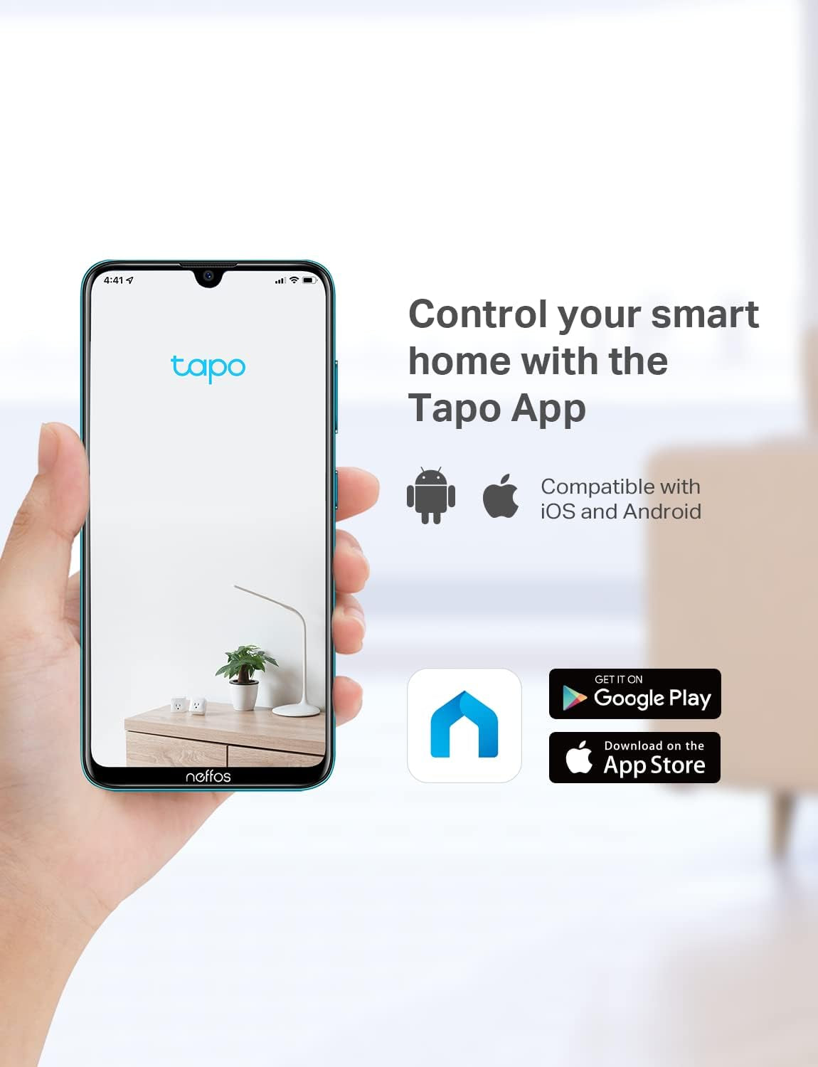 Tapo 1080P Indoor Security Camera - Baby Monitor or Dog Camera W/Motion Detection - 2-Way Audio - Night Vision