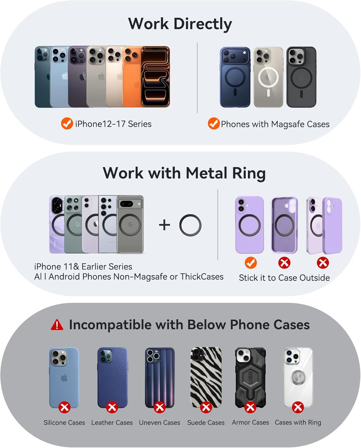 Miracase Magnetic Phone Holder for Secure Hands-Free Driving