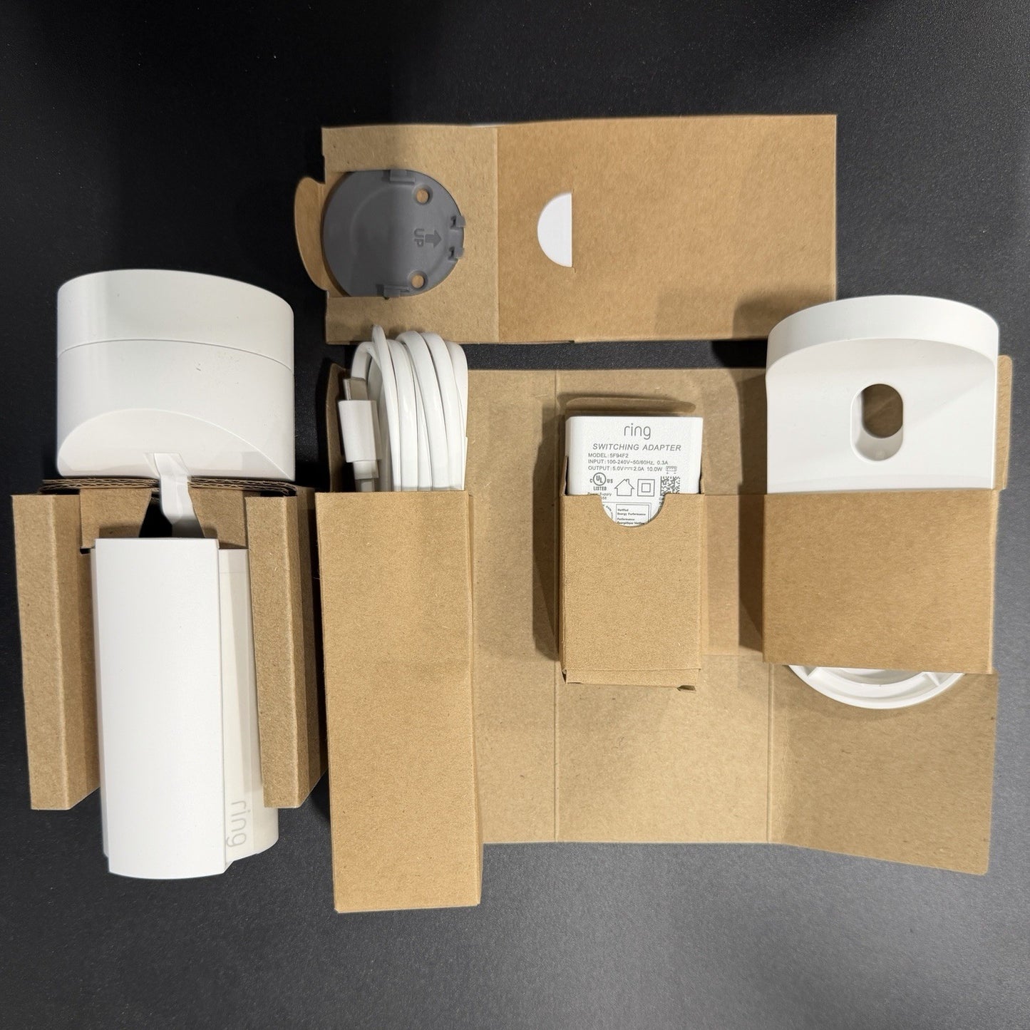 Ring Pan-Tilt Indoor Cam (Newest Model) 1080P, Wifi 360° Pan,Two-Way Talk, White