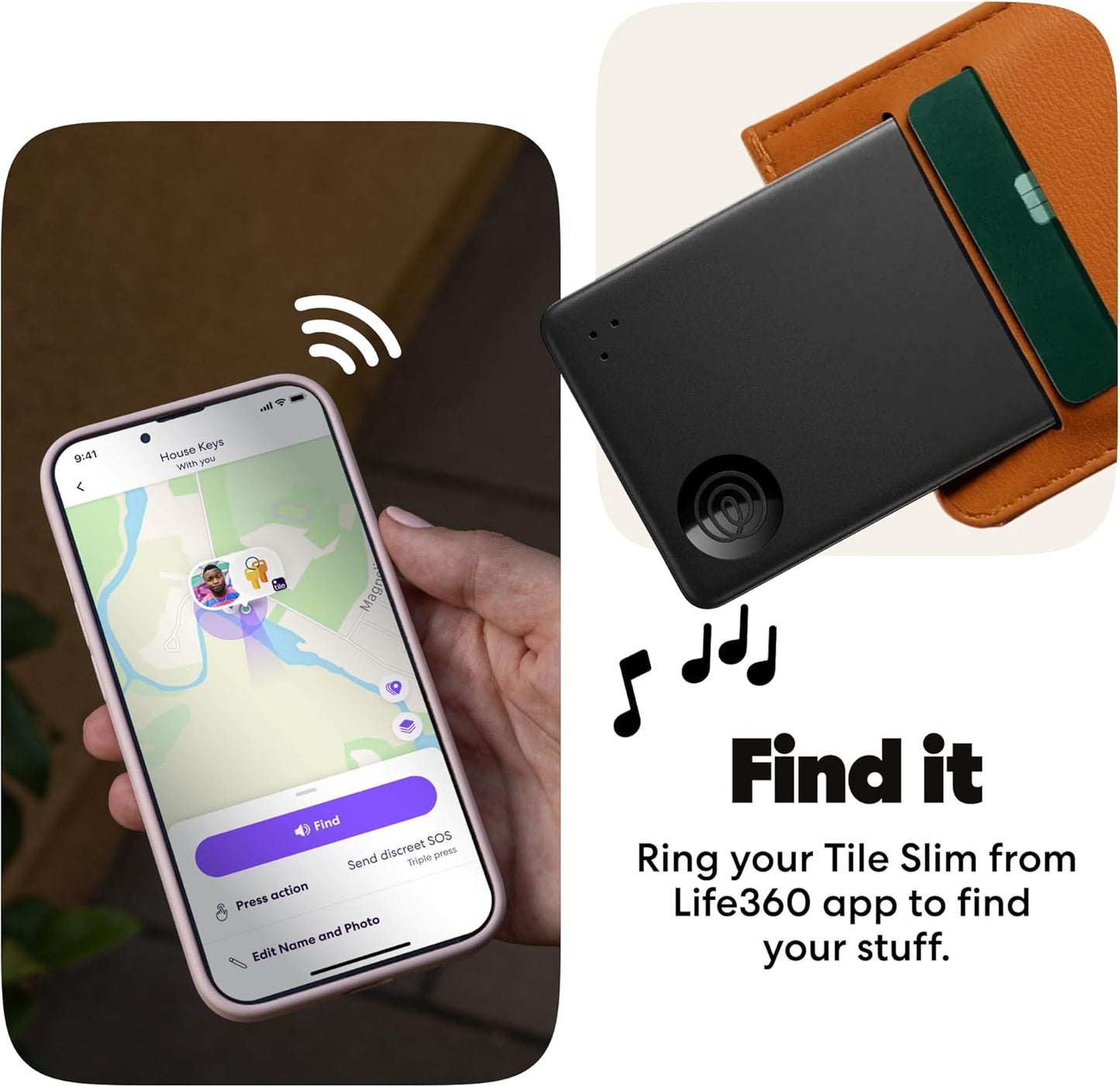 Life360 Tile Slim Tracker Card – Wallet & Item Finder