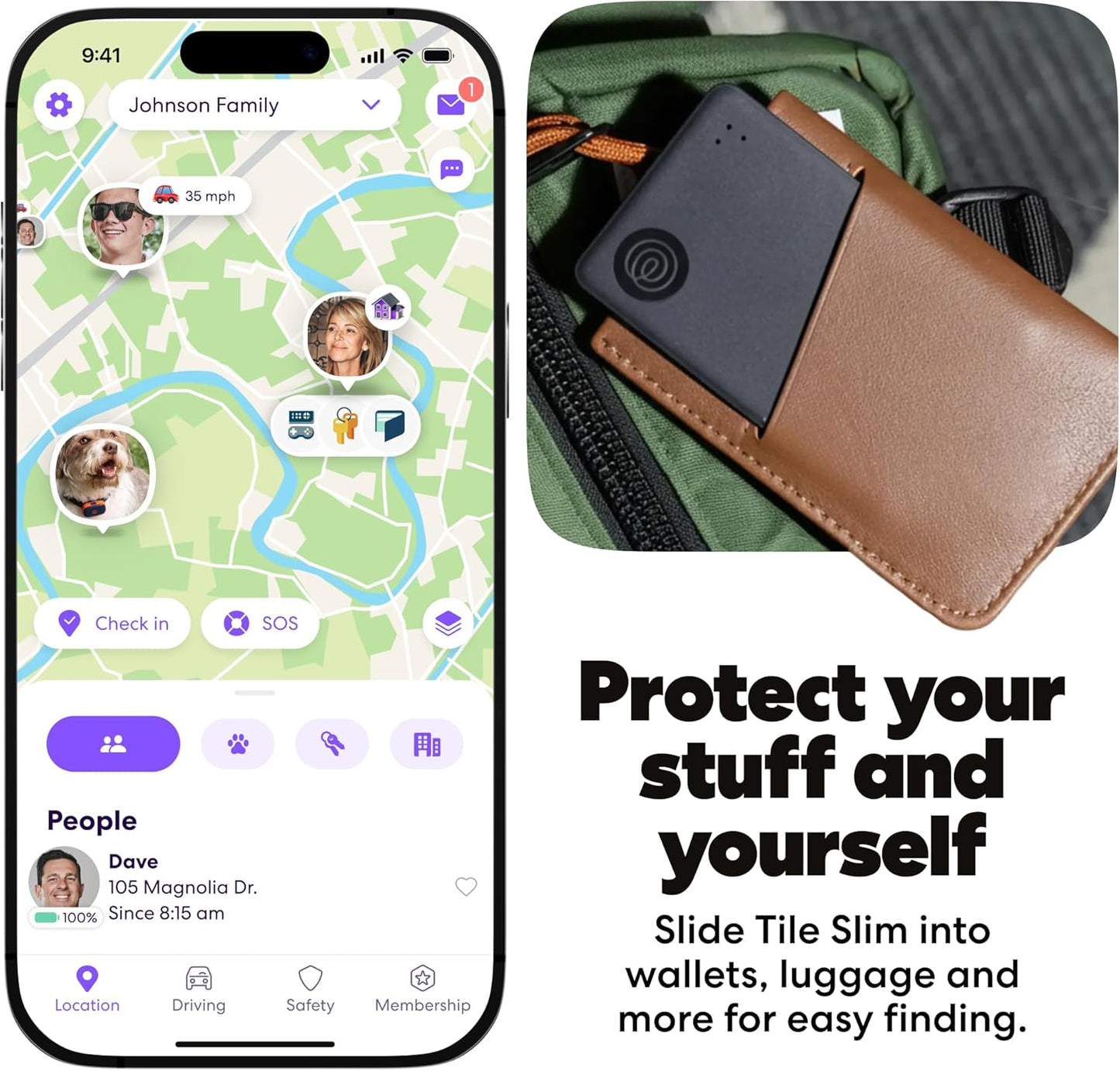 Life360 Tile Slim Tracker Card – Wallet & Item Finder