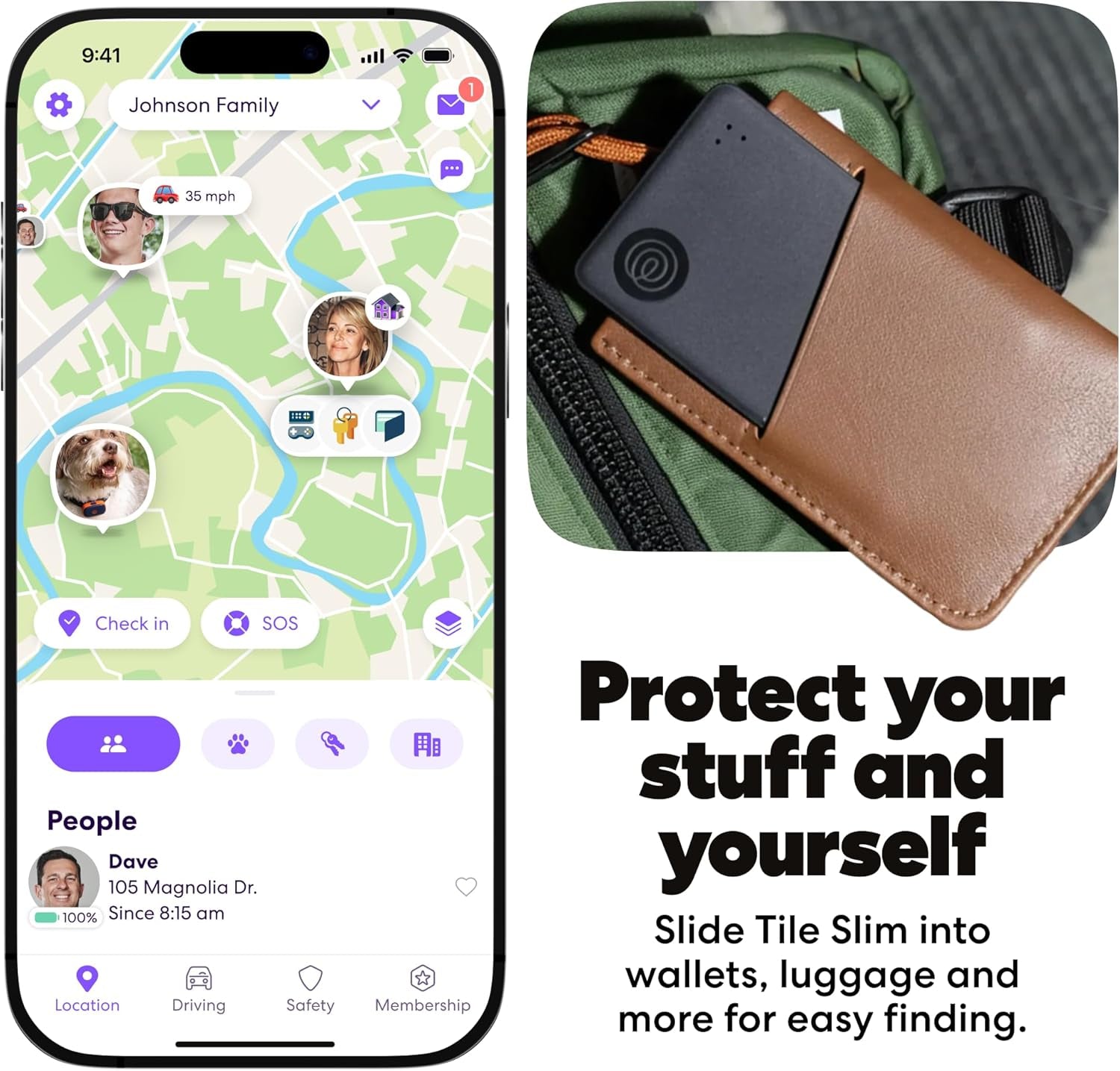 Life360 Tile Slim Tracker Card – Wallet & Item Finder