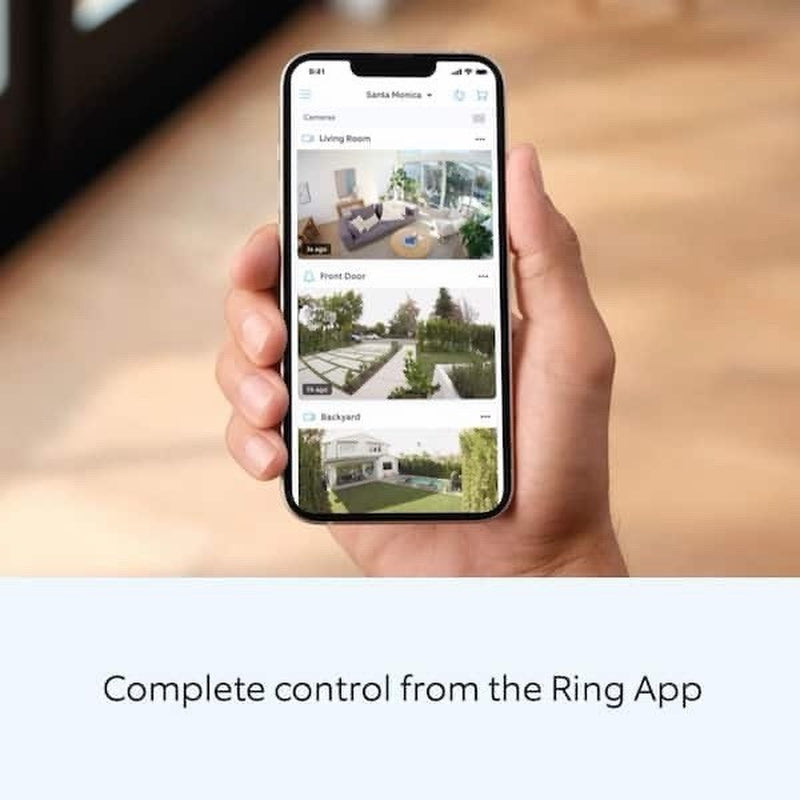 Ring Pan-Tilt Indoor Cam (Newest Model) 1080P, Wifi 360° Pan,Two-Way Talk, White