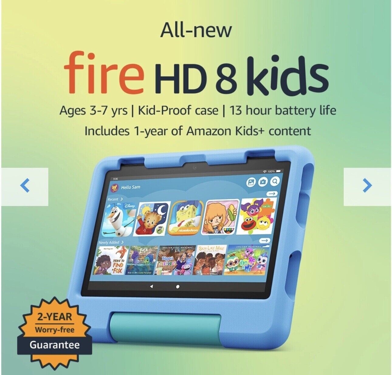 Fire HD 8" Kids Tablet